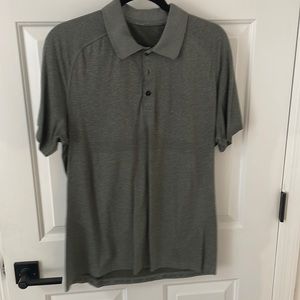 Green LuluLemon Metal Vent Polo